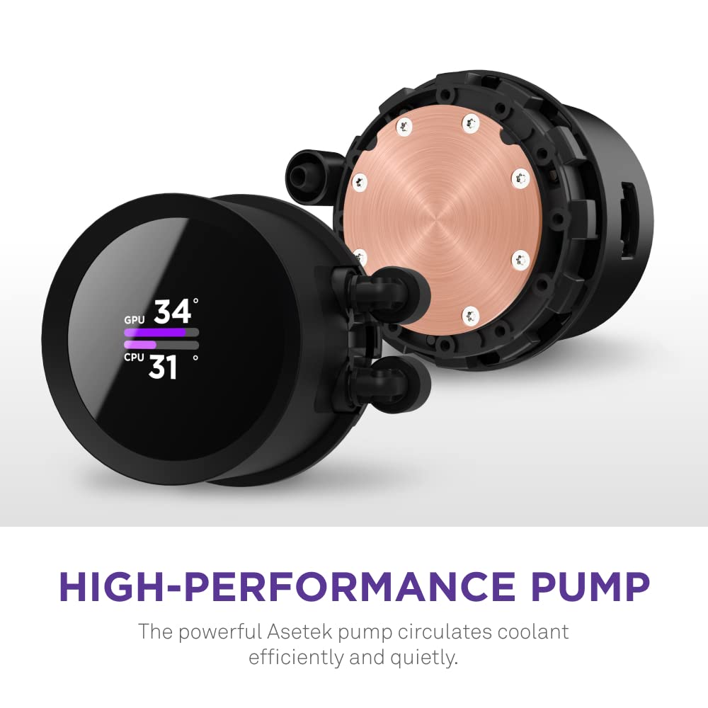 NZXT KRAKEN RGB 360 Black Simple Water Cooling CPU Cooler FN1875 RL-KR360-B1