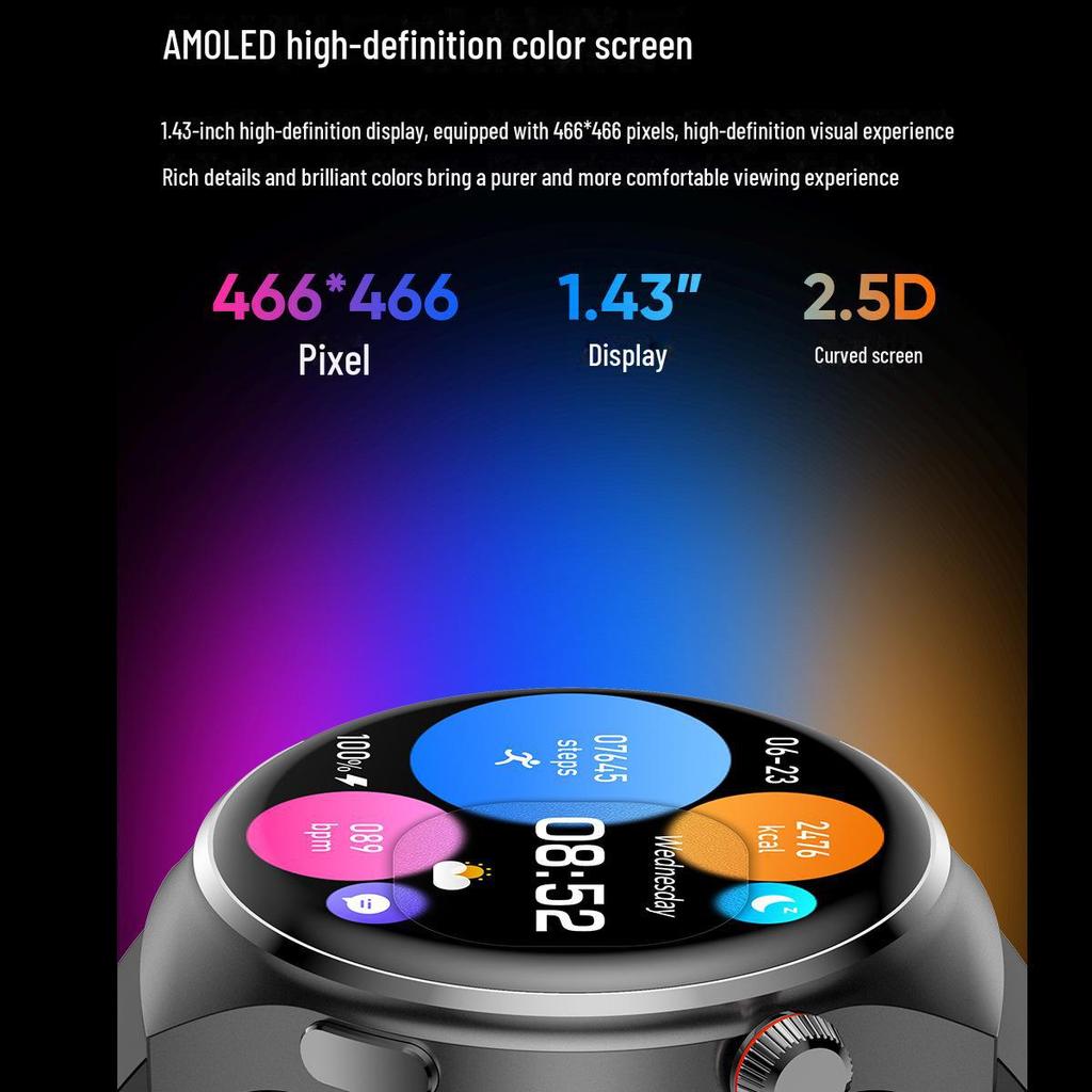 Smart Sports Watch S22: Wireless Charging, Heart Rate & Blood Oxygen Monitoring, Sleep Tracking, Ladies Bracelet Design.