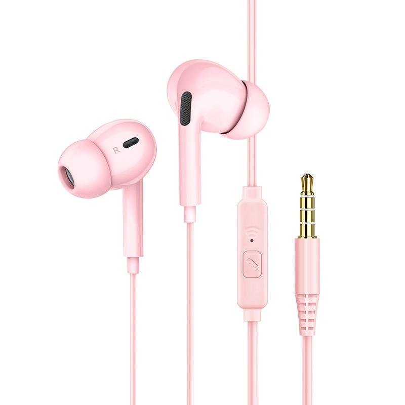 Macaron Color In-ear Headphones 3.5mm Computer Mobile Phone Music Call Headphones Simple Bass Game Headphones With Microphone