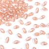 50pcs/lot 6x8mm Multicolor Oval Crystal Beads Faceted Loose Spacer Glass Rice Beads For DIY Charm Bracelet Earrings Accessories