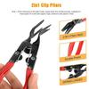 3Pcs Wrench Clip Pliers Set Fastener Remover Auto Headlight Combo Repair Tools Kit for Car Door Panel Dashboard Machine Workshop