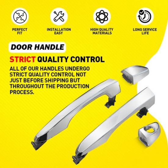 Pair Front Door Handle Assembly Outside For 2016 17 2018- Hyundai Tucson EK