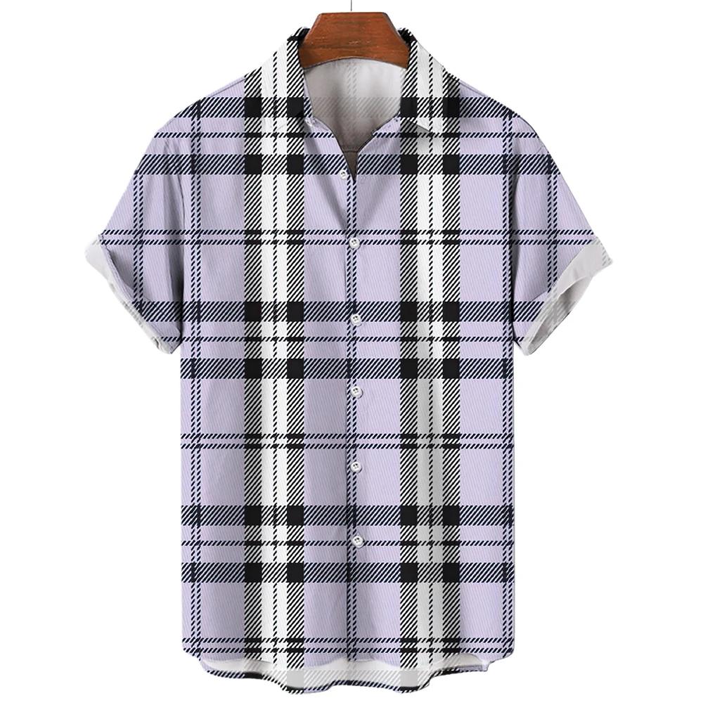 Plaid Short Sleeve Button-Down Shirt, Casual & Comfortable for Everyday Use