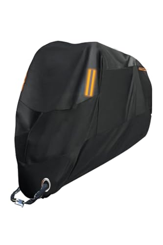 

Чехол для мотоцикла, 420D, Чехол для кузова, Ветрозащитный, Пылезащитный, Дождезащитный, Снегозащитный, Водонепроницаемый, Термостойкий, Чехол для мотоцикла, 4 Светоотражающих Предупреждения