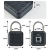 Smart Fingerprint Padlock Waterproof Keyless Security Bluetooth Electronic Luggage Bag Case Anti-theft Lock Outdoor Door Padlock