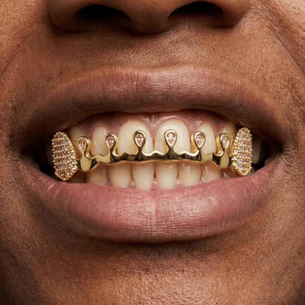 Removable Rhinestone Tooth Caps Punk Charm Teeth Grillz Gift Hiphop Teeth Grillz Dental Crown