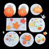 Halloweens Party Baking Mould With Star Moon Pumpkin Bat Silicone Mould for Chocolate Candy Cake Decorations