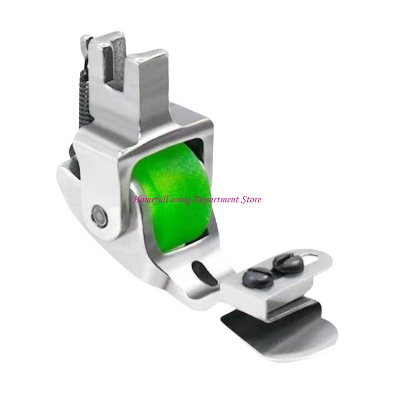 

Sewing Machine Presser Narrow Roller Presser Foot for Curtains Bedding Fabric зелений