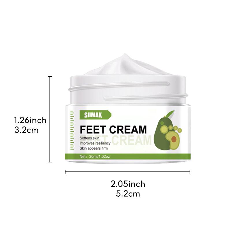 Avocado Foot Cream 30ml Mooth Delicate Radiant and Translucent Rapid Absorption of Skin Retinol Anti Aging Serum