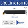 CNC Lathe Tool Holder for External Threading with Round Insert, Models SRGCR1616H06 & SRGCL2525M08