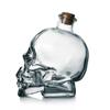 Glass Skull Head Cup 100-750ML Water Bottle Creative Skull Head Wine Bottle  Halloween Gift