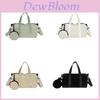 Large Capacity Women Nylon Crossbody Bag With Zipper And Internal Pocket For Daily Use
