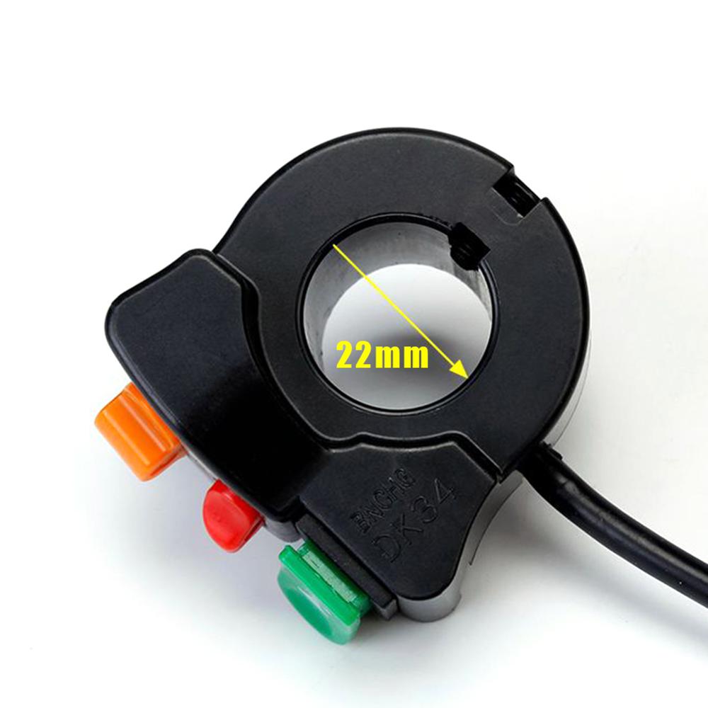 Motorcycle 7/8 Handlebar Horn Turn Signal Head Light Beam Kill Switch