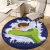 Personalized Good Dinosaur Round Chair Office Rug - Perfect for Mat, Office Chair & More - Ideal Gift for Birthdays and Holidays