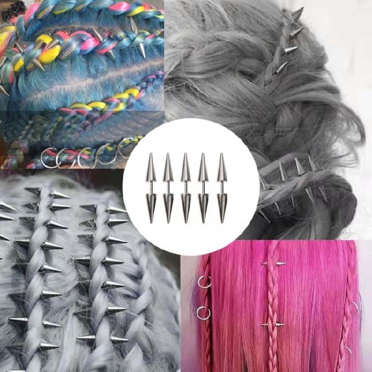 10 Pcs Spike Cone Stud Earrings Minimalist Piercing Jewelry Fashion Accessories