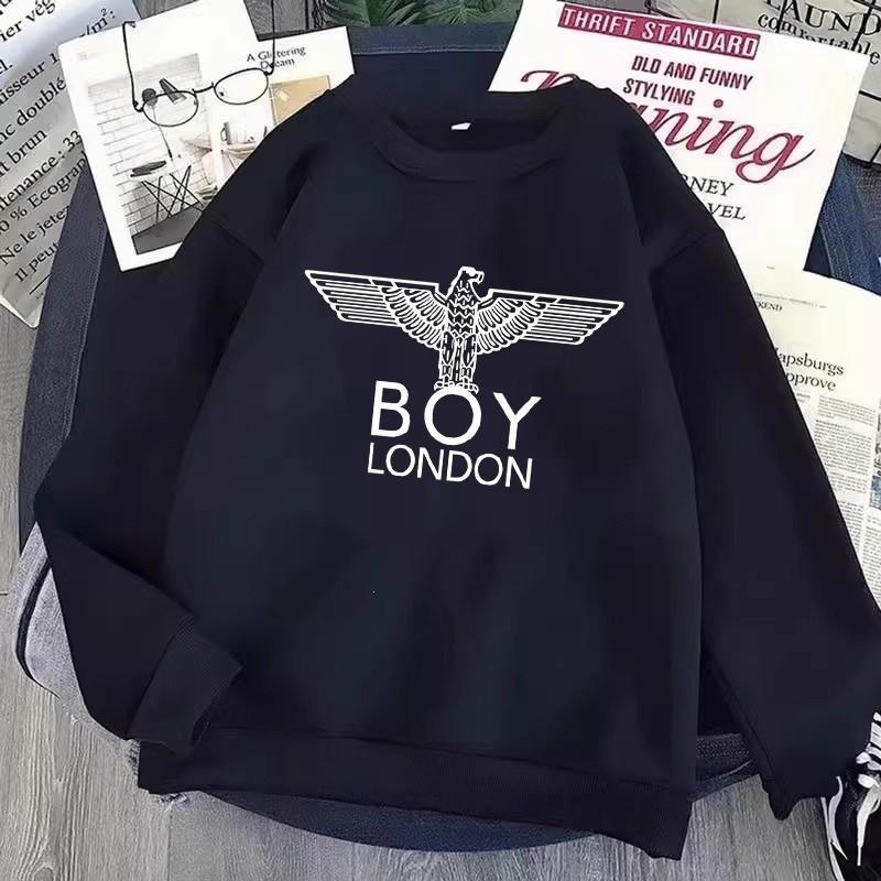 Mens Vintage Crewneck Sweatshirt Loose Fit Couple Style Long Sleeve Student Top Fall