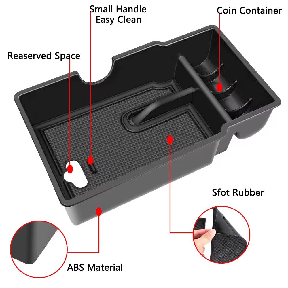 Central Armrest Box Organizer Tray for Jeep Renegade 2015-2025 Center Console Storage Box Tidying Interior Car Accessories