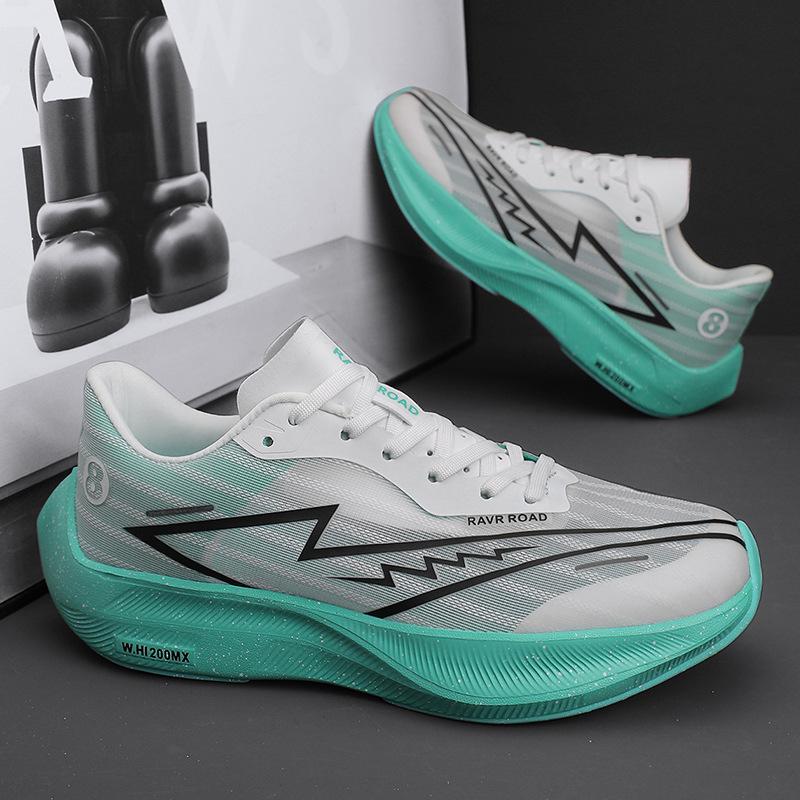 Running shoes full palm carbon board racing shoes mesh student running shoes young couple sports shoes