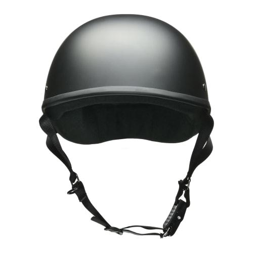 LEAD Motorcycle Helmet Half DALE Matte Black Free Size (Less than 57-60cm) For 125cc or less