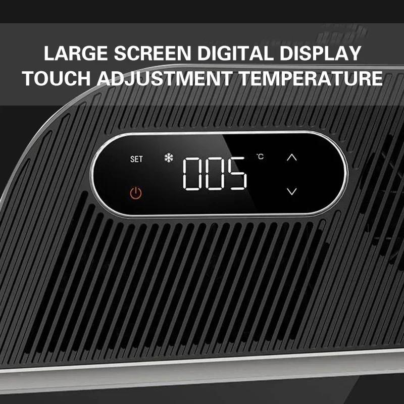 New 15L Hidden Car Refrigerator for Tesla Model Y Trunk Compressor Cooling Freshness Maintaining Food Portable Vehicle Fridge