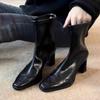 Fashion 2025 New Casual and Comfortable Women Short Ankle Boots Elegant High Heels Shoes Winter Pumps Goth Designer Fad Chunky Boots