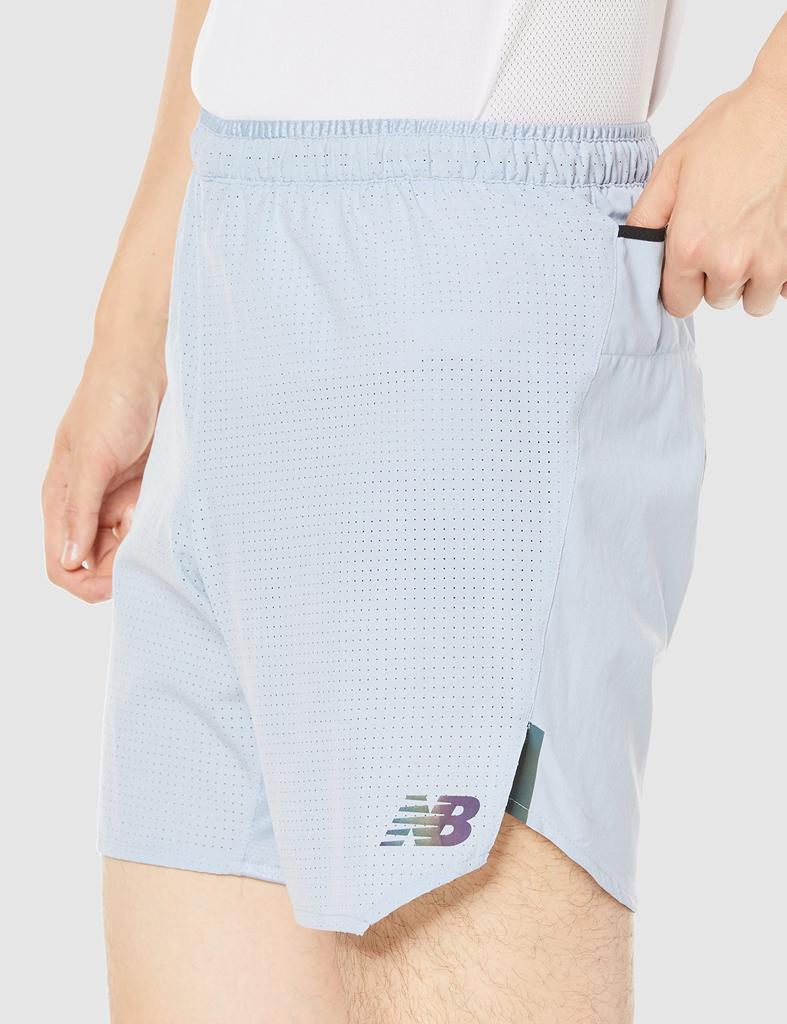 Casual Shorts Q Speed 7 Inch Shorts MS23283 LAY Arctic L [New Balance] (No Inner) Shorts/Half Pants/Shorts (Light Gray)