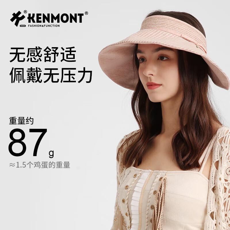 Женская складная шляпа-козырек Kenmont в полоску 6065