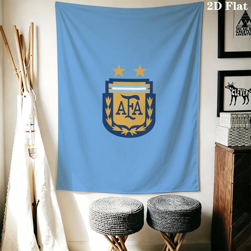 Argentina national football Wall Tapestry Aesthetic Wall Hanging Printed Fabric Blanket Decorative Tapestries for Bedroom Living Room Home Decor
