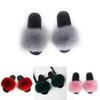 Elegant And Comfortable Women's Girls' Fur Slides With Soft Fuzzy Furry Slippers