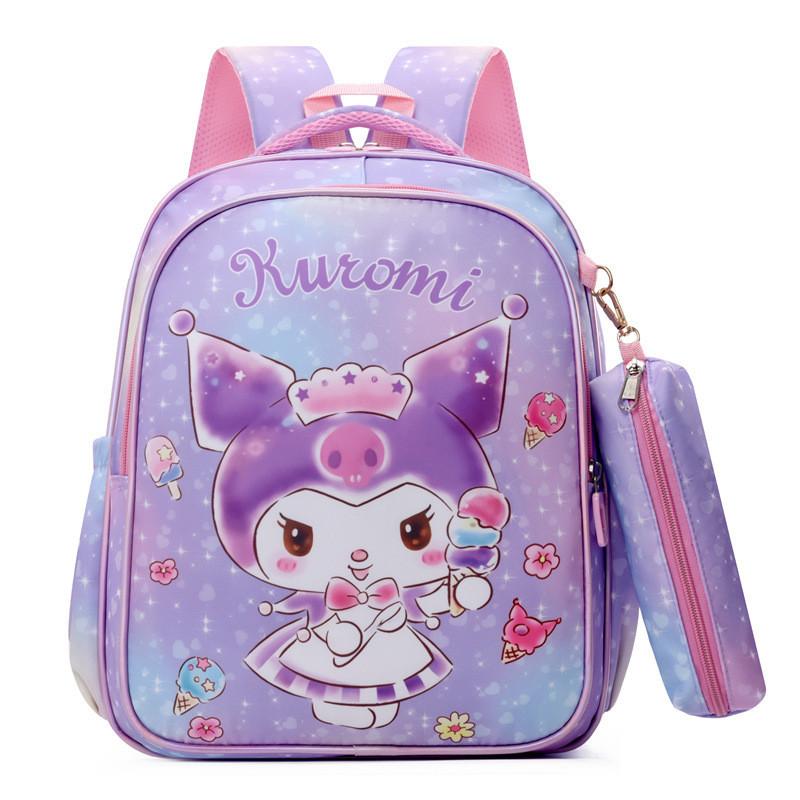 Adorable Cartoon Nylon Backpack For Kids School Outdoor Fun Cute Design
