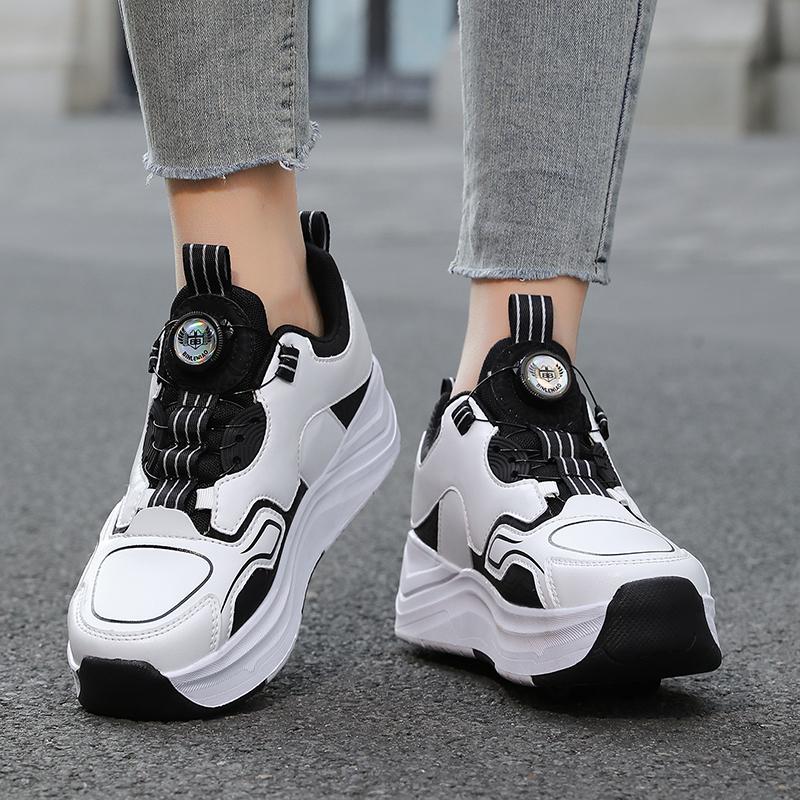 29-40 Dětské čtyřkolečkové sportovní boty Odnímatelné ploché boty Dětské brusle Kolečkové brusle Boty pro děti