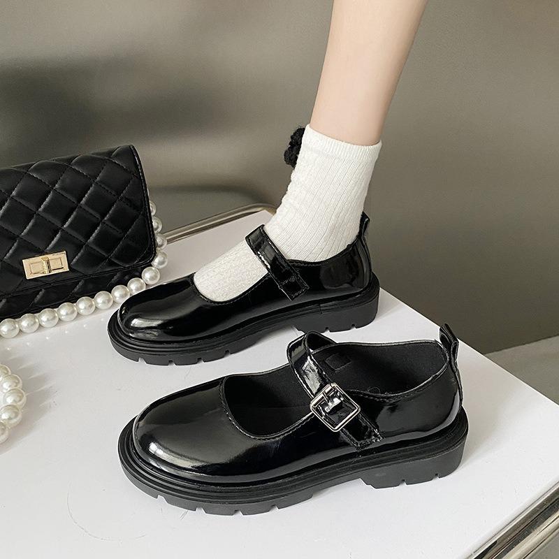 Fashion Mary Jane Shoes Shallow Mouth Small Leather Shoe Japanese Style Lolita Shoes for Women Cute Bow Princess Shoe Student Dress Shoe