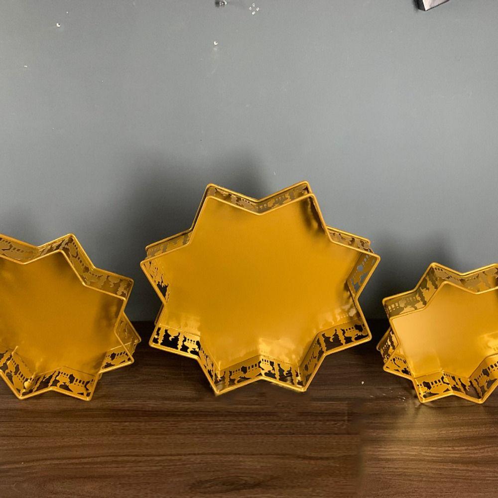 Železný stojan na muffiny podnos Islámský podnos na večeři Talíře na dezert Eid Mubarak Party potřeby