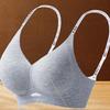 Autumn/Winter Seamless Soft Support Ribbed Sports Bra with Jelly Strip