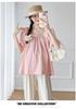 2026 Maternity Summer Off-the-Shoulder Puff Sleeve Top & Casual Straight-Leg Pants Set