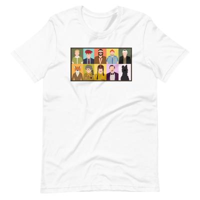 WES ANDERSON Charaktere Filme Film T-Shirt Kurzarm Unisex T-Shirt
