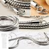 Mann Fashion100 % 925 Sterling Silber Halskette Anhänger Persönlichkeit Männlichen Solide Silber Halskette 4mm 56cm Schlange Kette Silber Schmuck