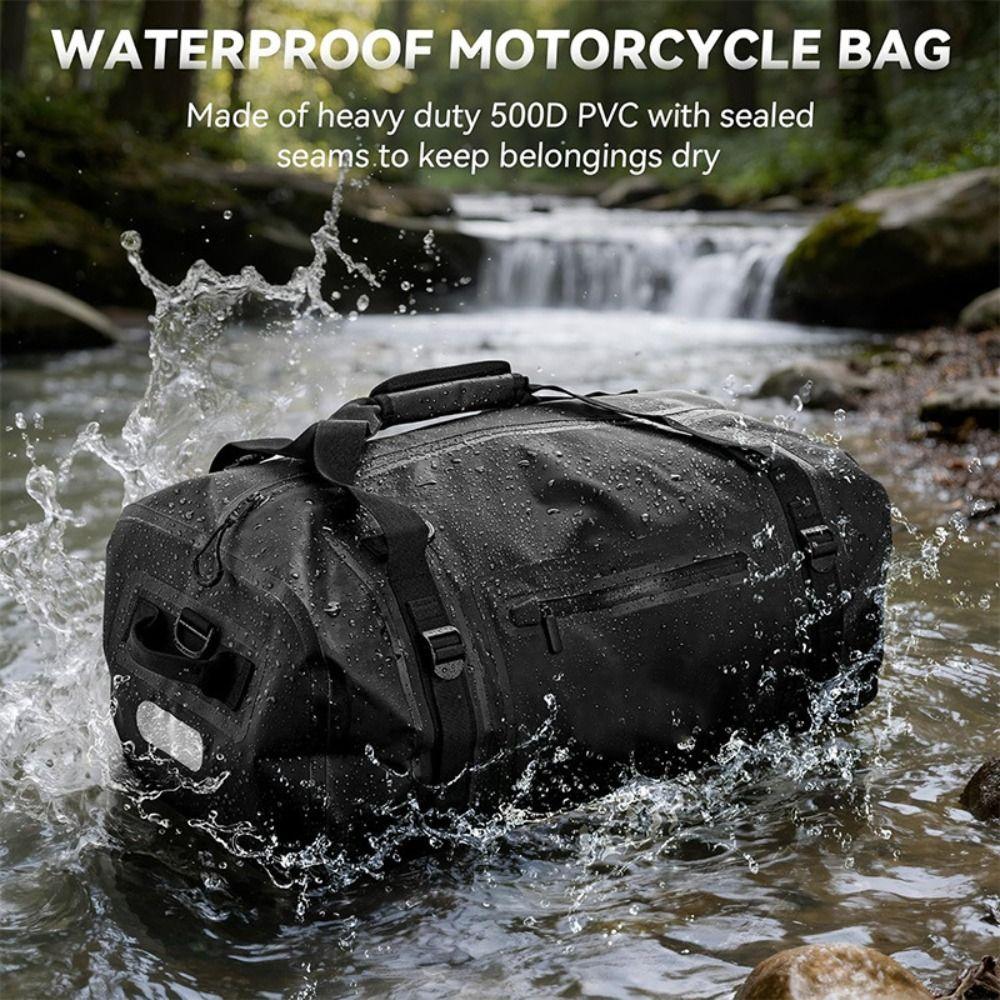 Large Capacity Motorbike Back Seat Bag Waterproof Motorcycle Tail Dry Bag Boating