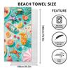 New, Double-sided Velvet Beach Towel Quick-drying Sports Towel Printed Bath Towel