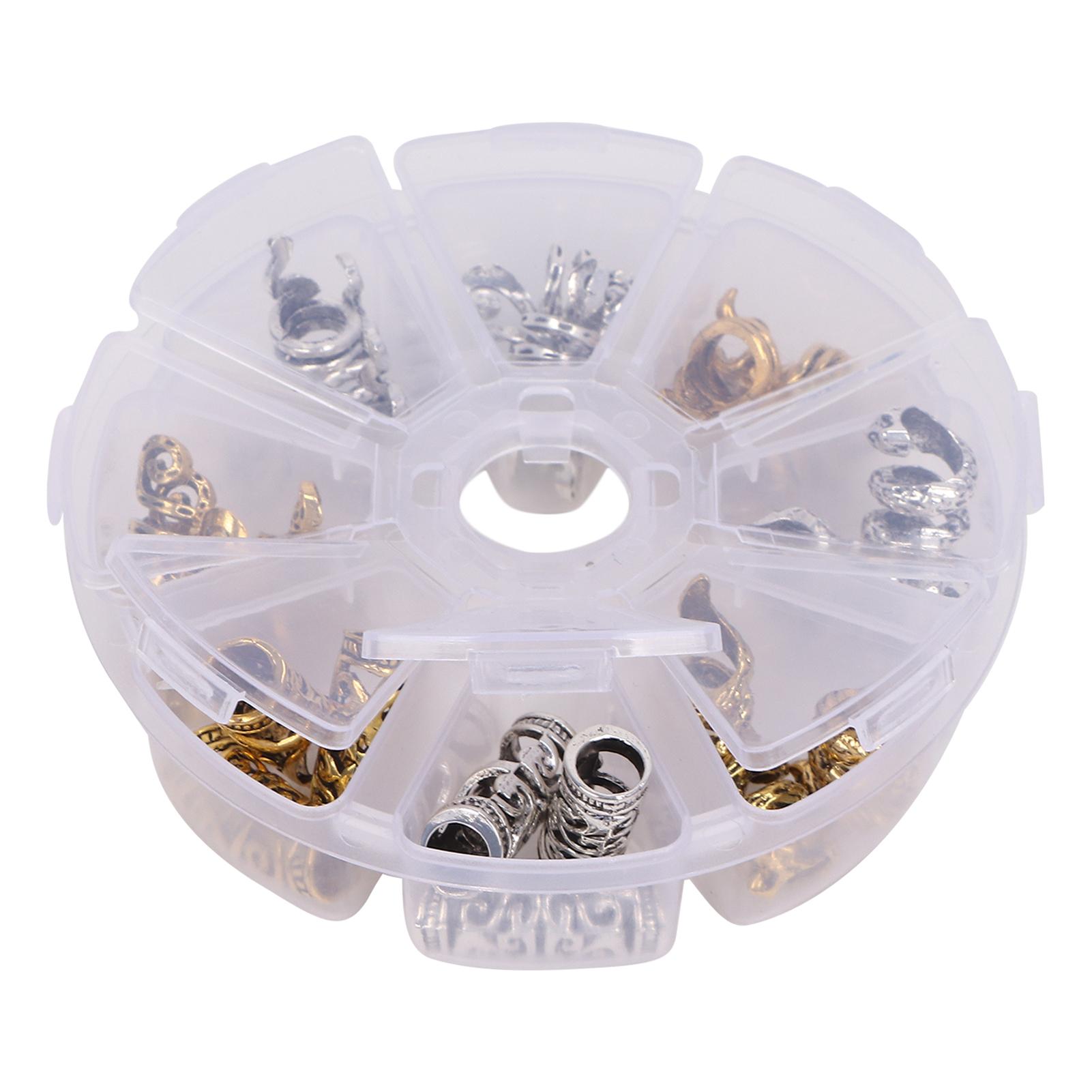 

Бусины для бороды викингов, декоративные бусины для плетения волос «сделай сам», для вечеринок, кинофестивалей, свадеб