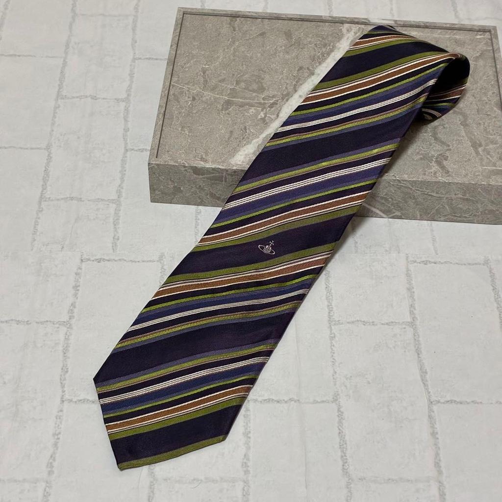 Used Vivienne Westwood Vivienne Westwood Tie Striped Orb Logo