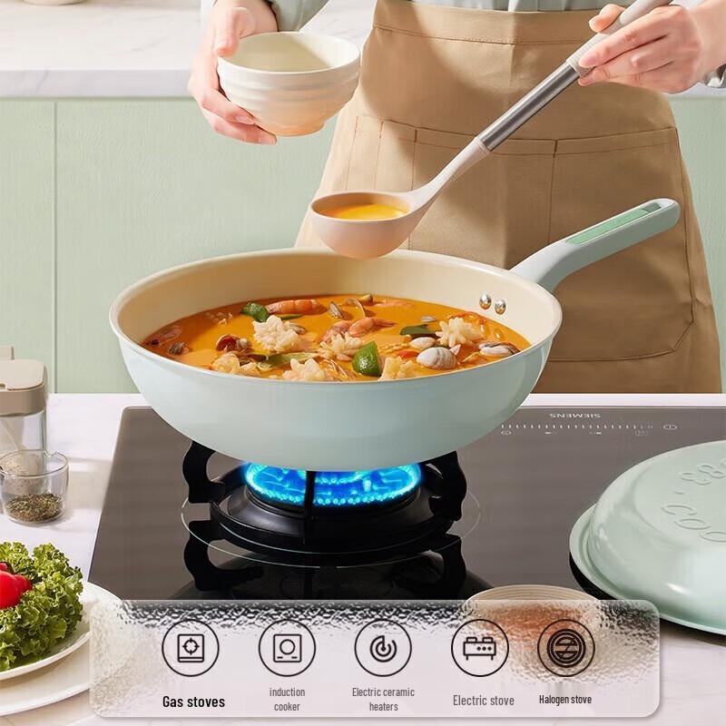 COOKER KING 32cm Titanium Ceramic Non-Stick Wok