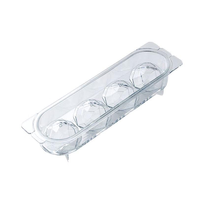 Tiruona Reusable Large 4-Compartment Ice Trays, Set of 2