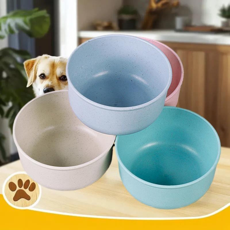 Versatile Lightweight Food Bowl - Solid Colored Wheat Straw Material for Home Kitchen