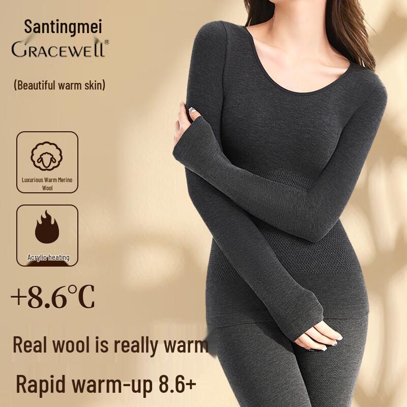 

Женский термокомплект Tingmei из шерстяной смеси XL (121-154 lbs)