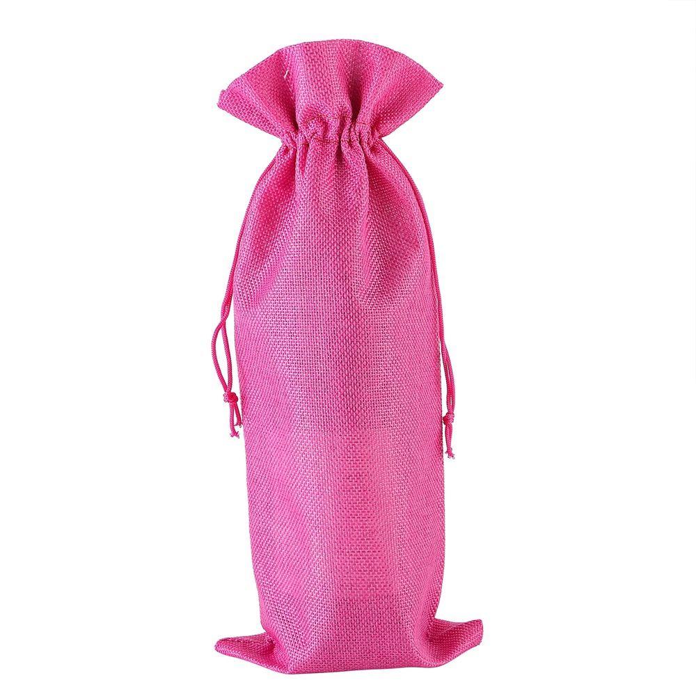 750ml Gift Burlap Linen Party Decoration Wine Bags Wine Bottle Covers Packaging Bag Champagne Pouch