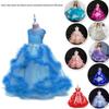 Hot-Selling Children's Princess Flower Girl Wedding & Evening Gown: Floor-Length, Puffy Performance Costume for Girls