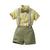 Children Boys Summer Short-Sleeved Shirts  And Shorts  Casual Two Piece