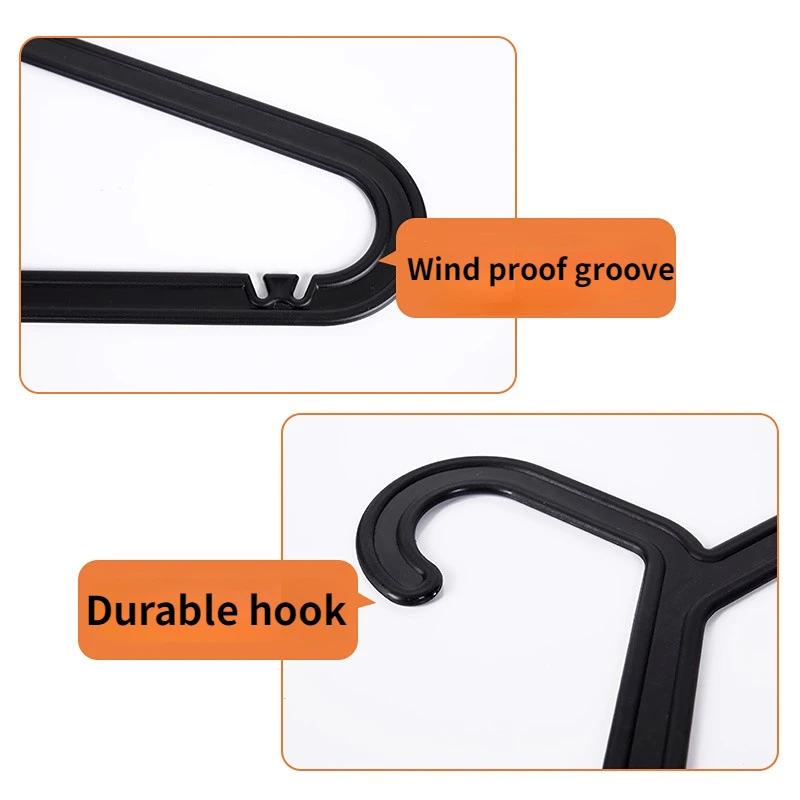 10PCs/lot Adult Clothes Hangers Jeans Pants Coat Hanger Home Storage Holder Dress Hanger Dying Racks Plastic Hanger