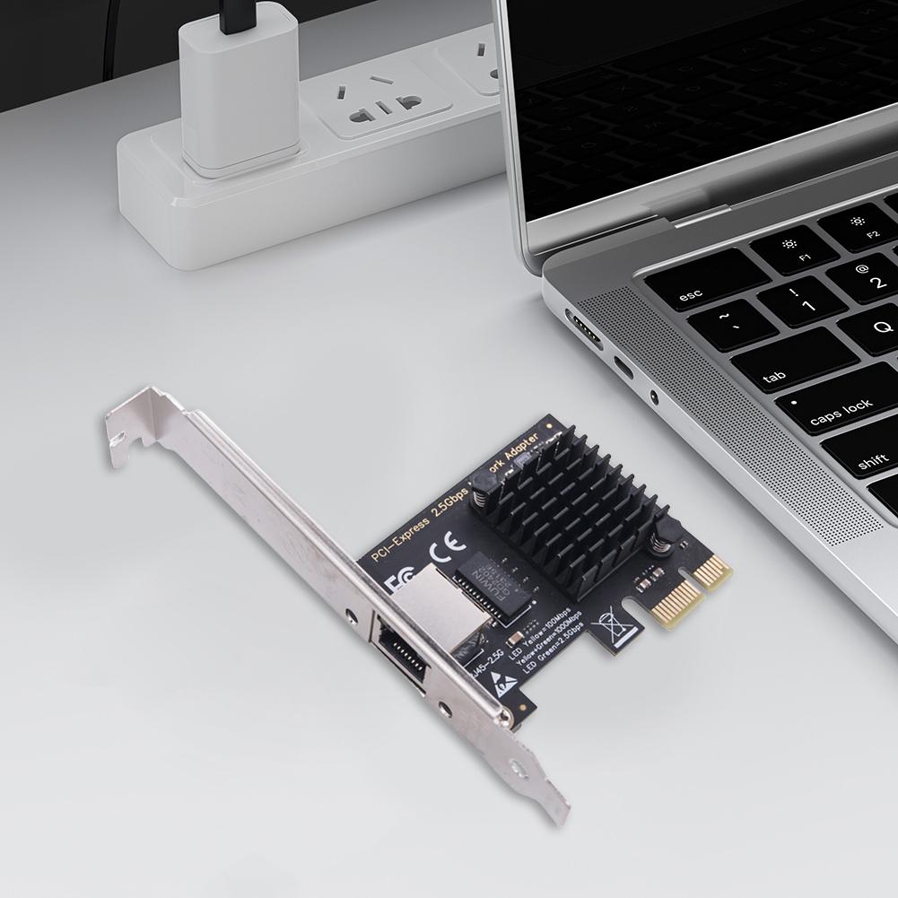 1/2/4 Port 2.5GB PCIe Network Card Gigabit Ethernet Card RJ45 NIC PCI Express Ethernet Adapter RTL8125BG Chip for Gaming Office